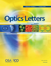 Optics Letters Titlepage